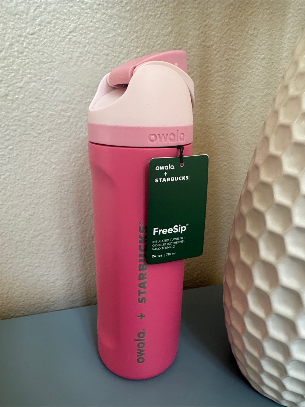 Starbucks x owala Pink Insulated FreeSip Tumbler